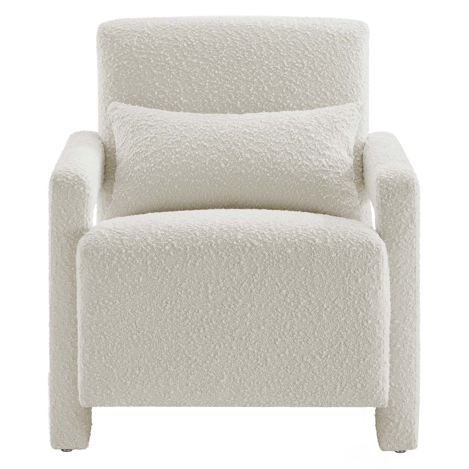 Mirage Boucle Accent Chair - Ivory