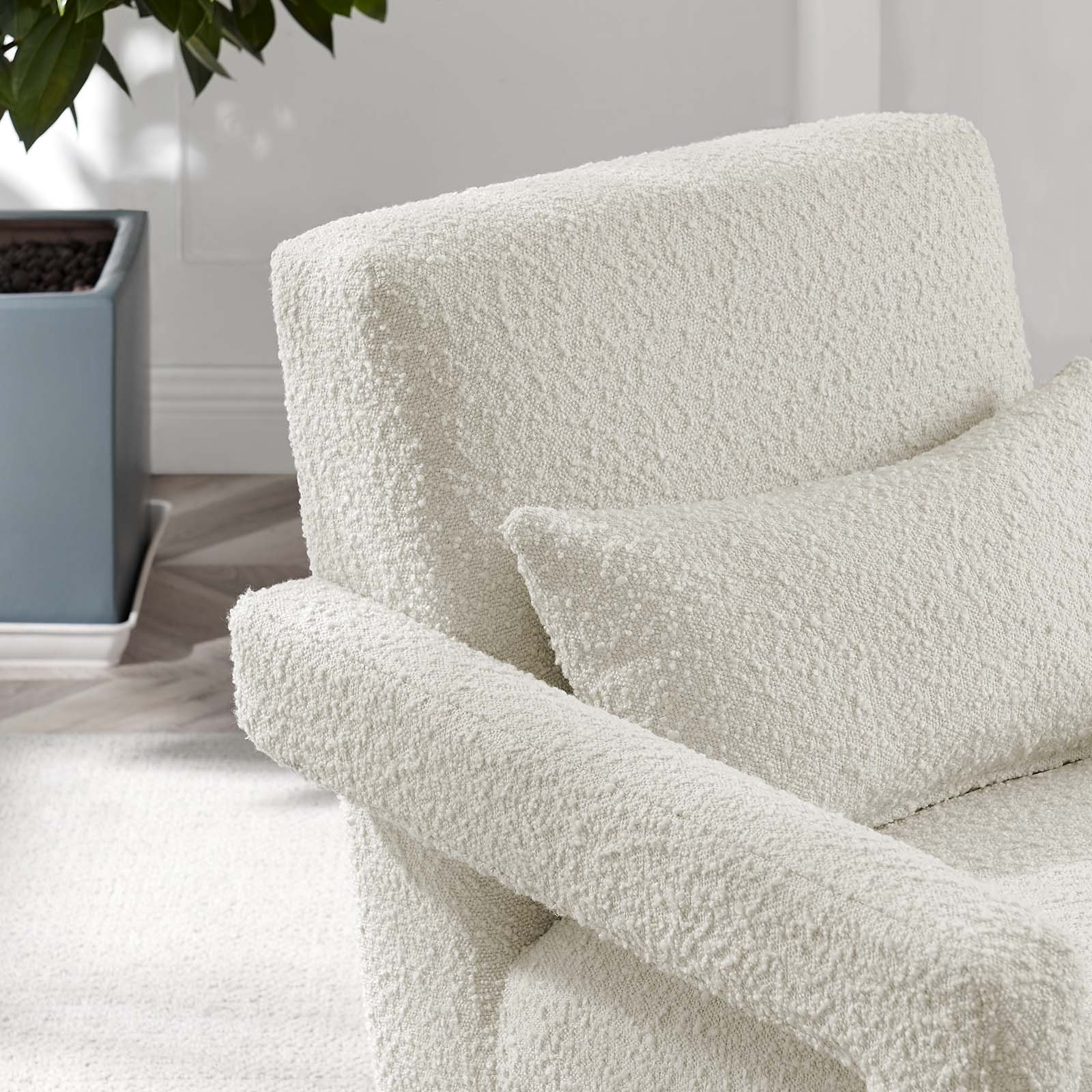 Mirage Boucle Accent Chair - Ivory