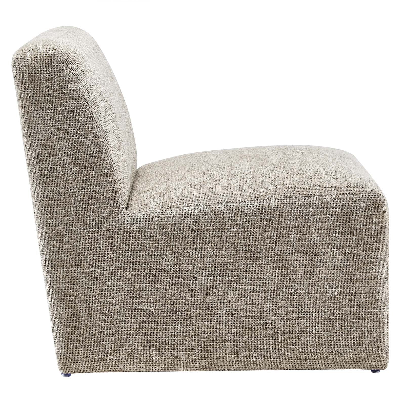 Ami Chenille Upholstered Accent Chair Khaki