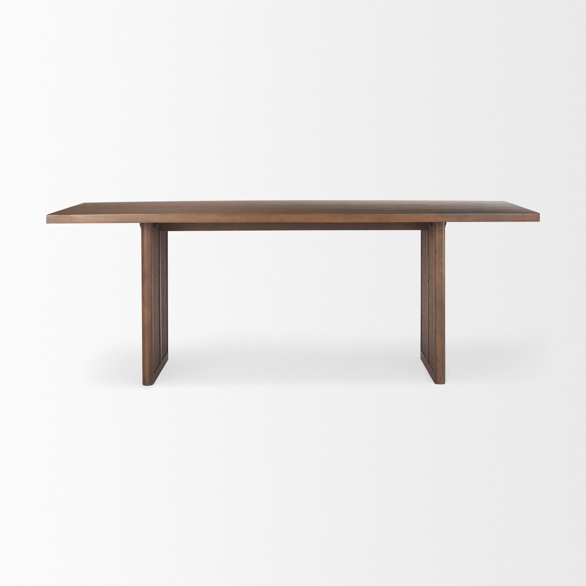 GRIER DINING TABLE - MEDIUM BROWN