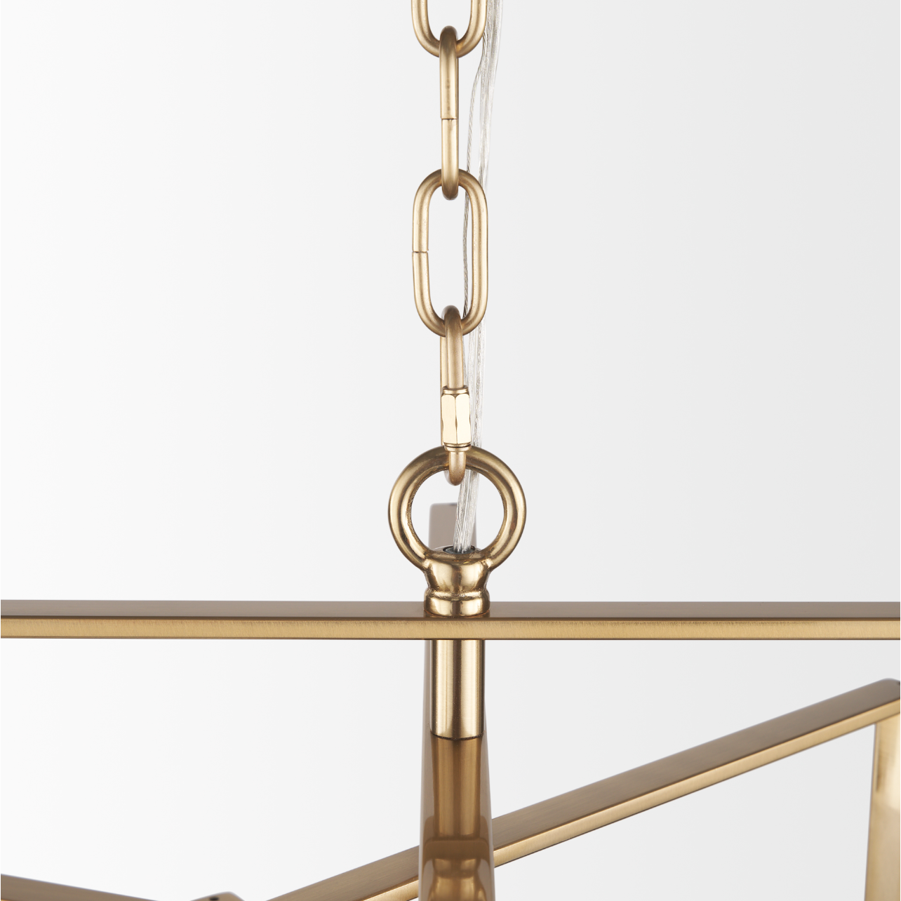 Colleen Antiqued Gold 4-Light Chandelier