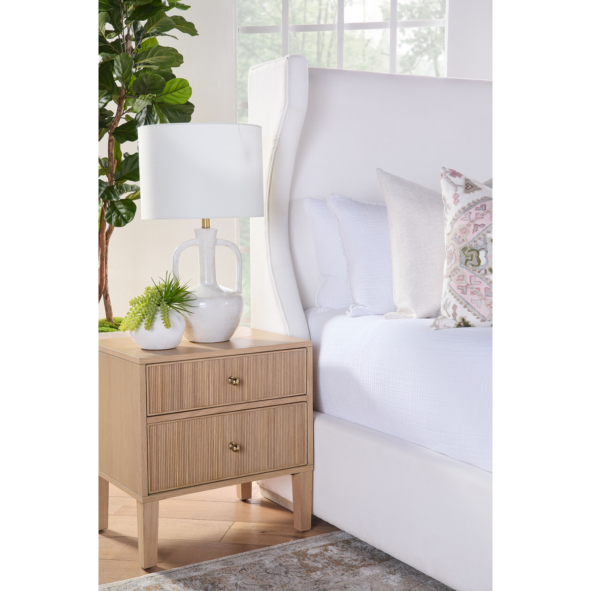 Highland 2 Drawer Nightstand