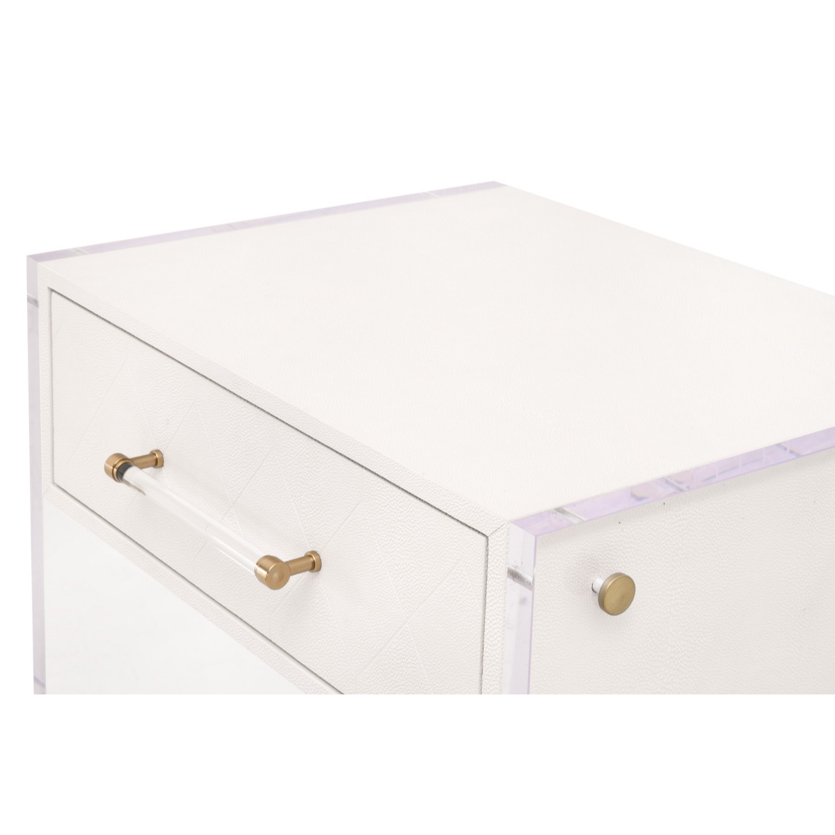 Sonia Shagreen 1-Drawer Nightstand