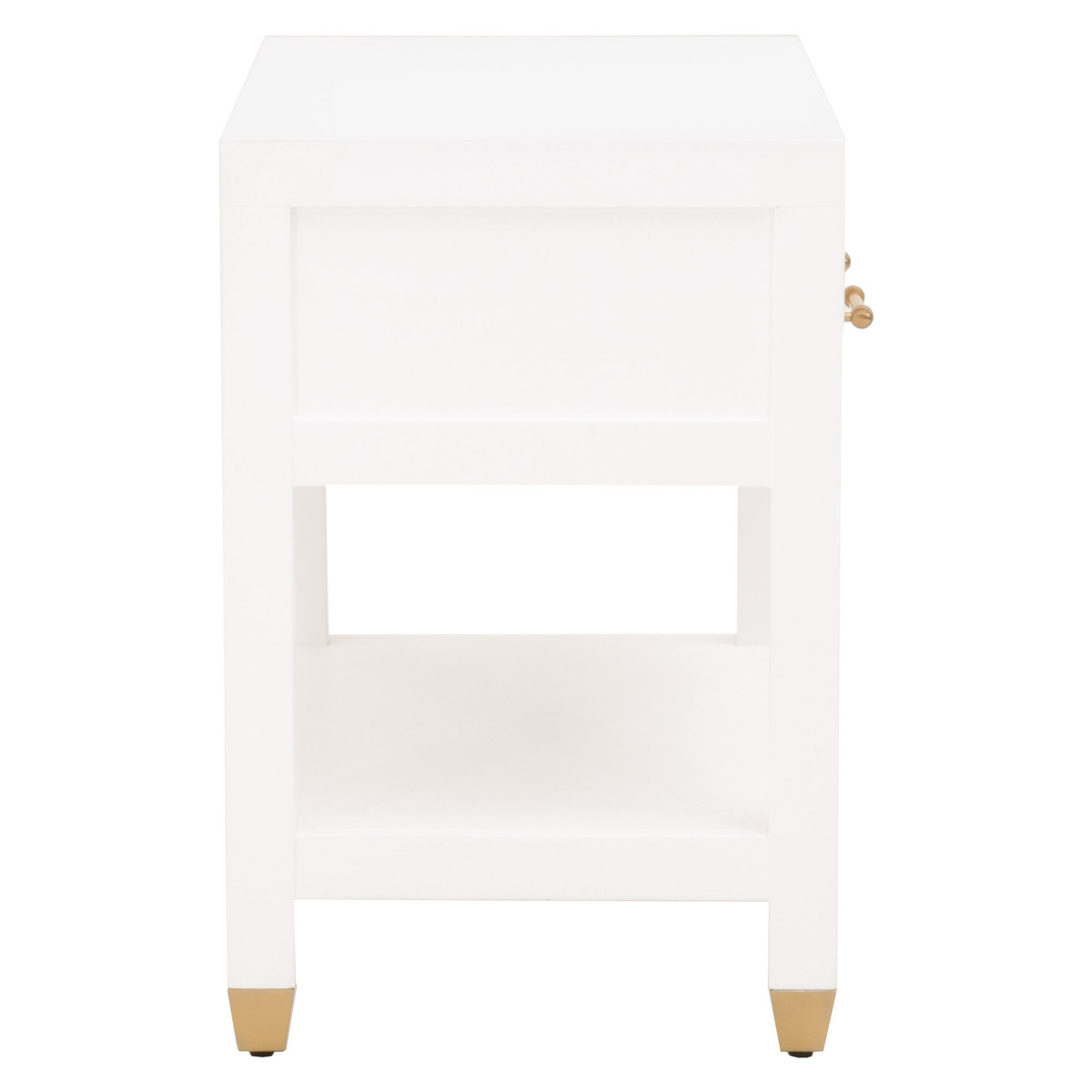 Stella 1 Drawer Nightstand - Matte White