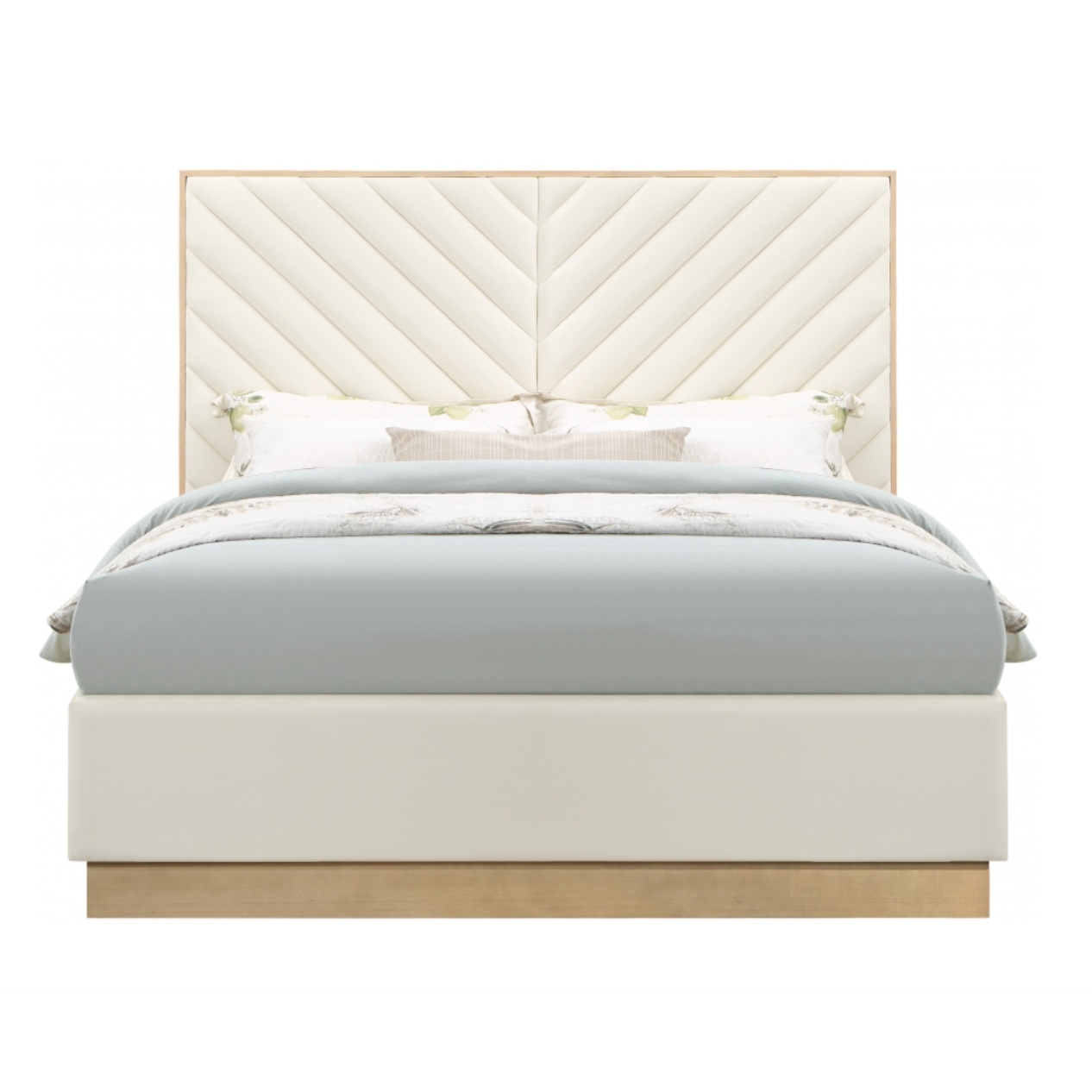 Casa Vegan Leather Bed - Cream