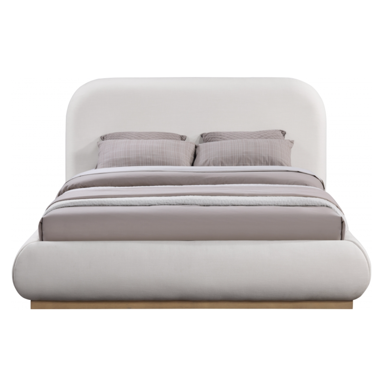 Vaughn Linen Textured Bed - Cream