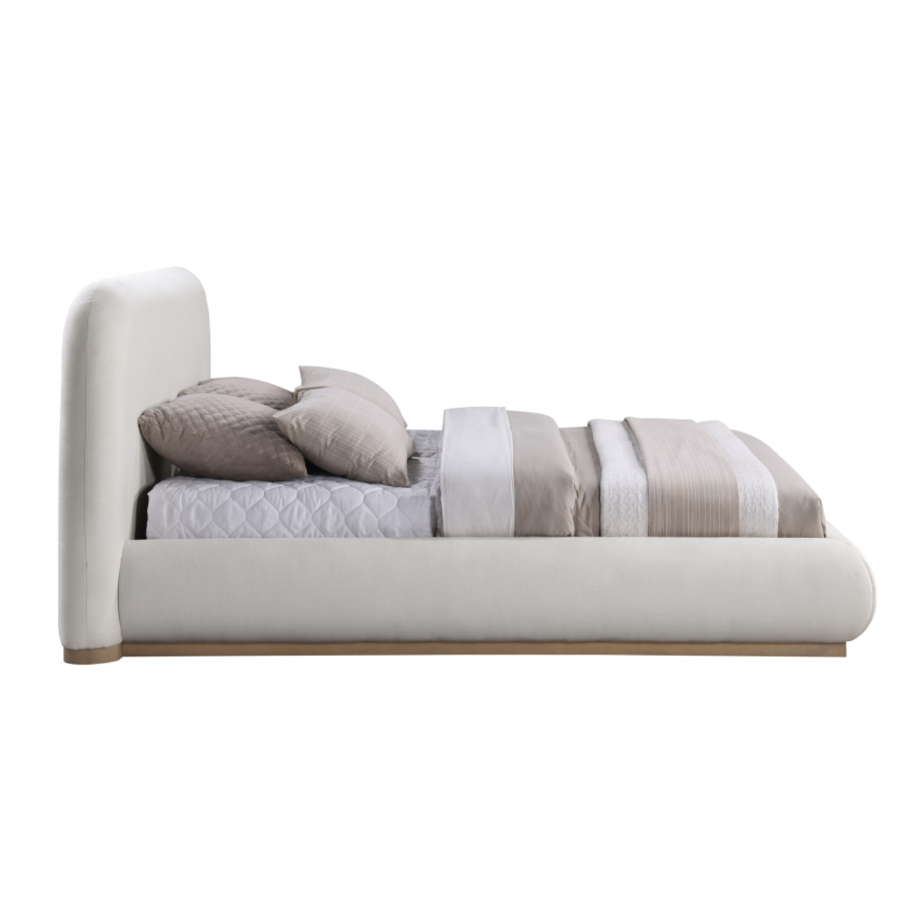 Vaughn Linen Textured Bed - Cream