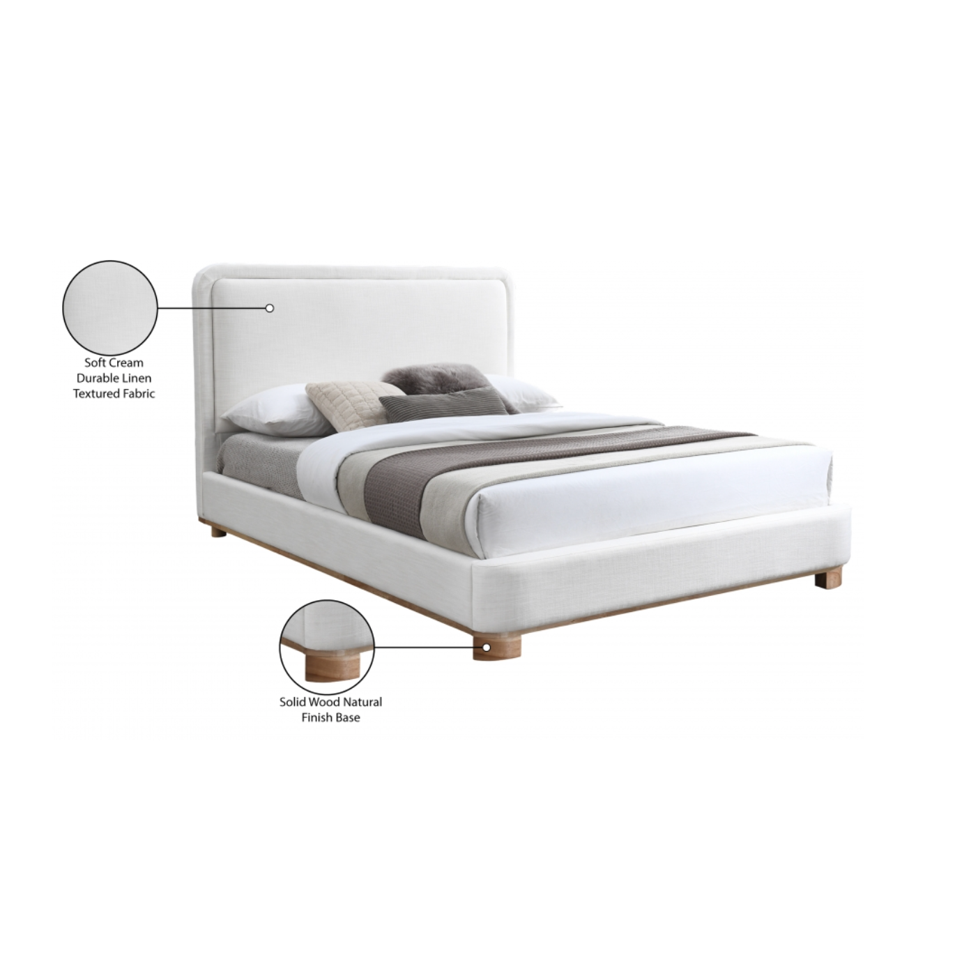 Nolita Bed - Cream