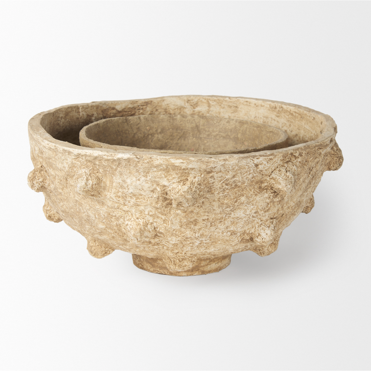 Sonam Paper Mache Spiked Bowls - Set of 2