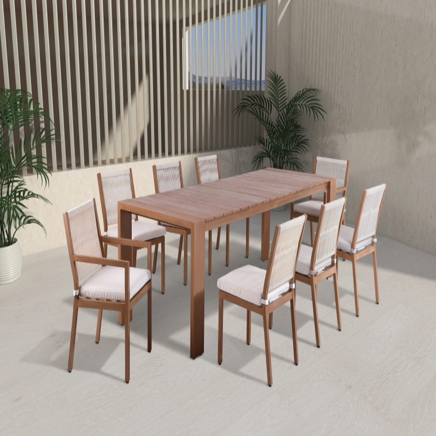 Maui Outdoor Patio Dining Table - Natural