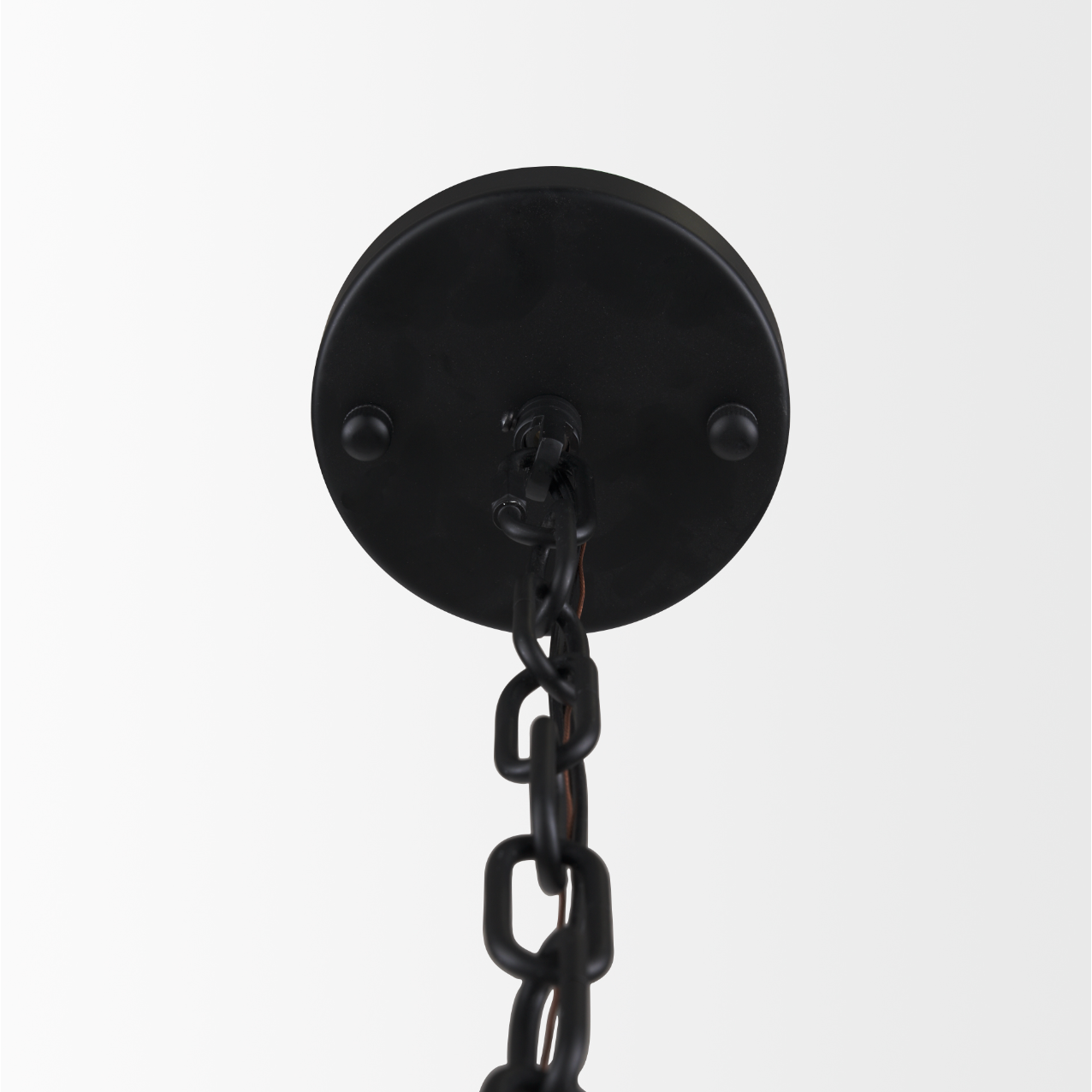 Colleen Matte Black Metal 4-Light Chandelier