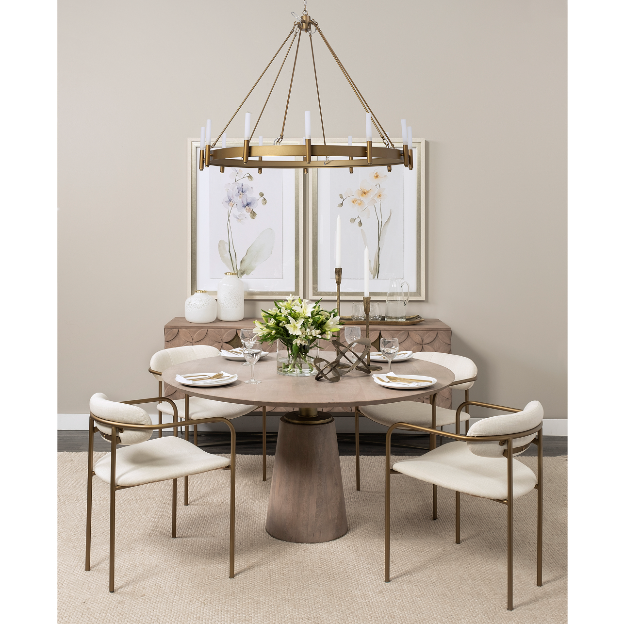 Decamp Chandelier - Gold