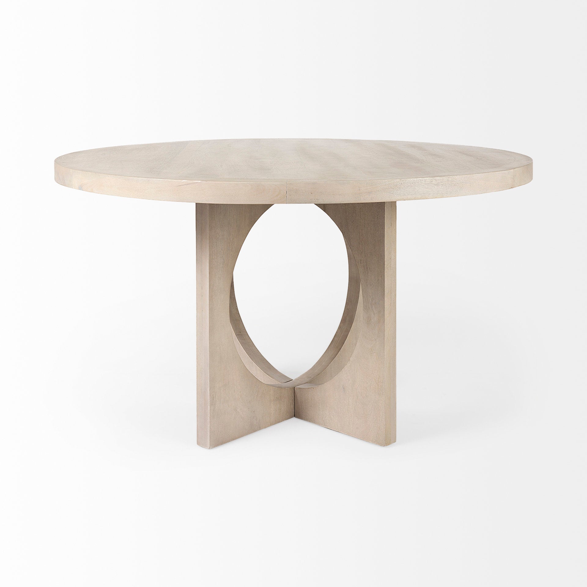 LIESL DINING TABLE - BARELY GRAY