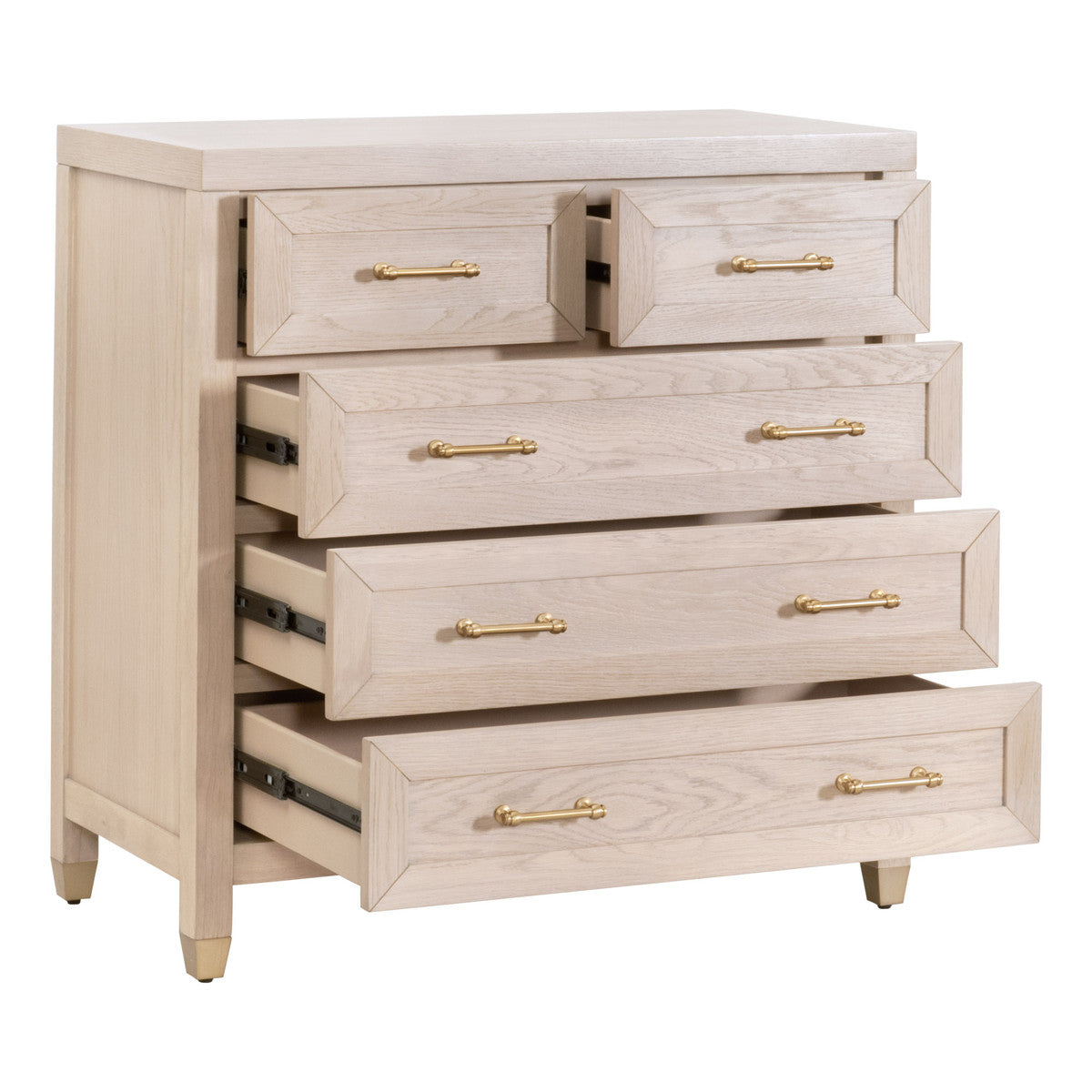 Stella 5-Drawer High Chest - Light Honey Oak