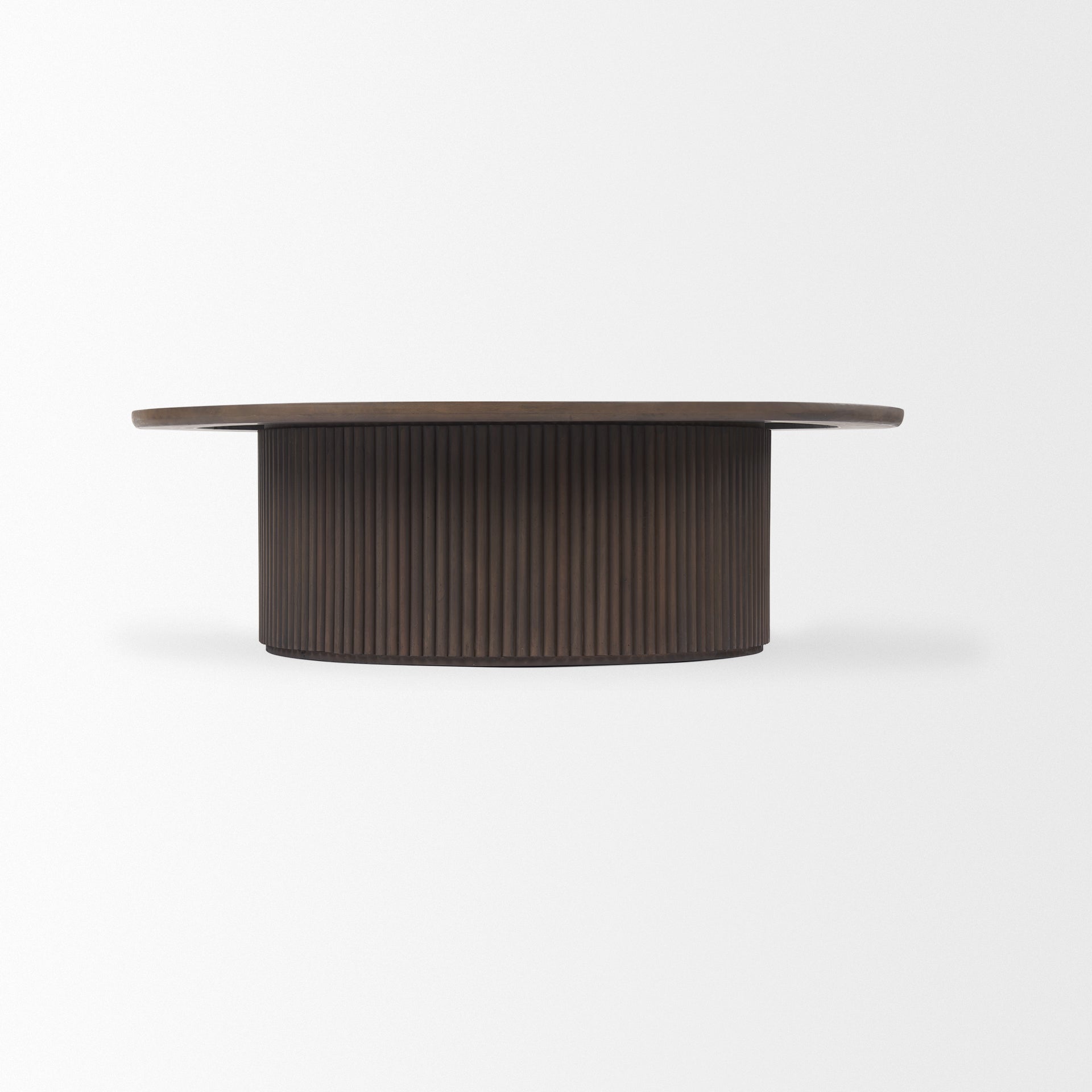 Terra Round Coffee Table - Dark Brown