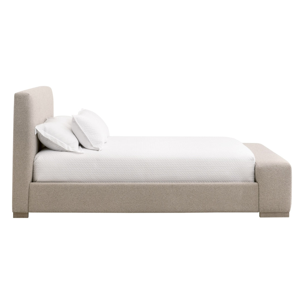 Warren Boucle Bed - Taupe