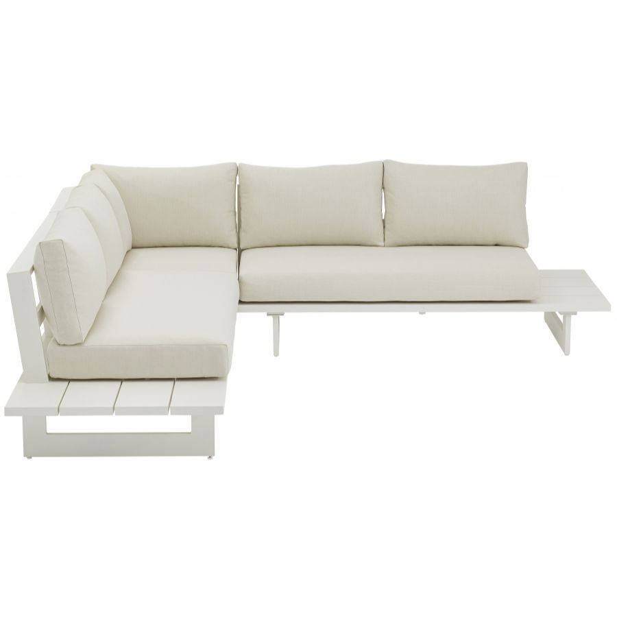 Maldives Water Resistant Fabric Outdoor Modular Sectional - Cream