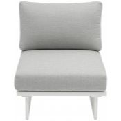 Maldives Water Resistant Fabric Outdoor Modular Accent Chair - Grey