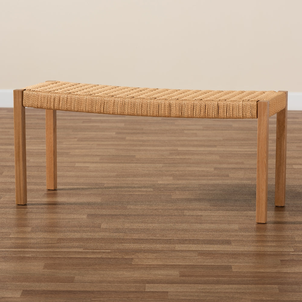 Pacari Rustic Oak Brown Accent Bench