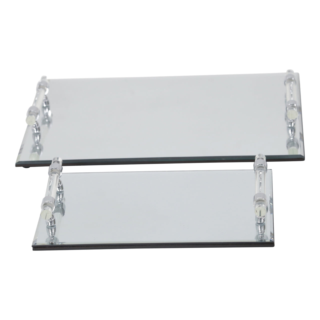 Mirrored Trays - Set Of 2