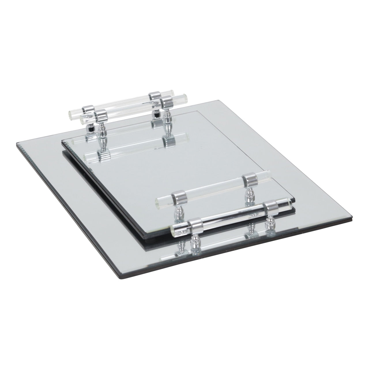 Mirrored Trays - Set Of 2