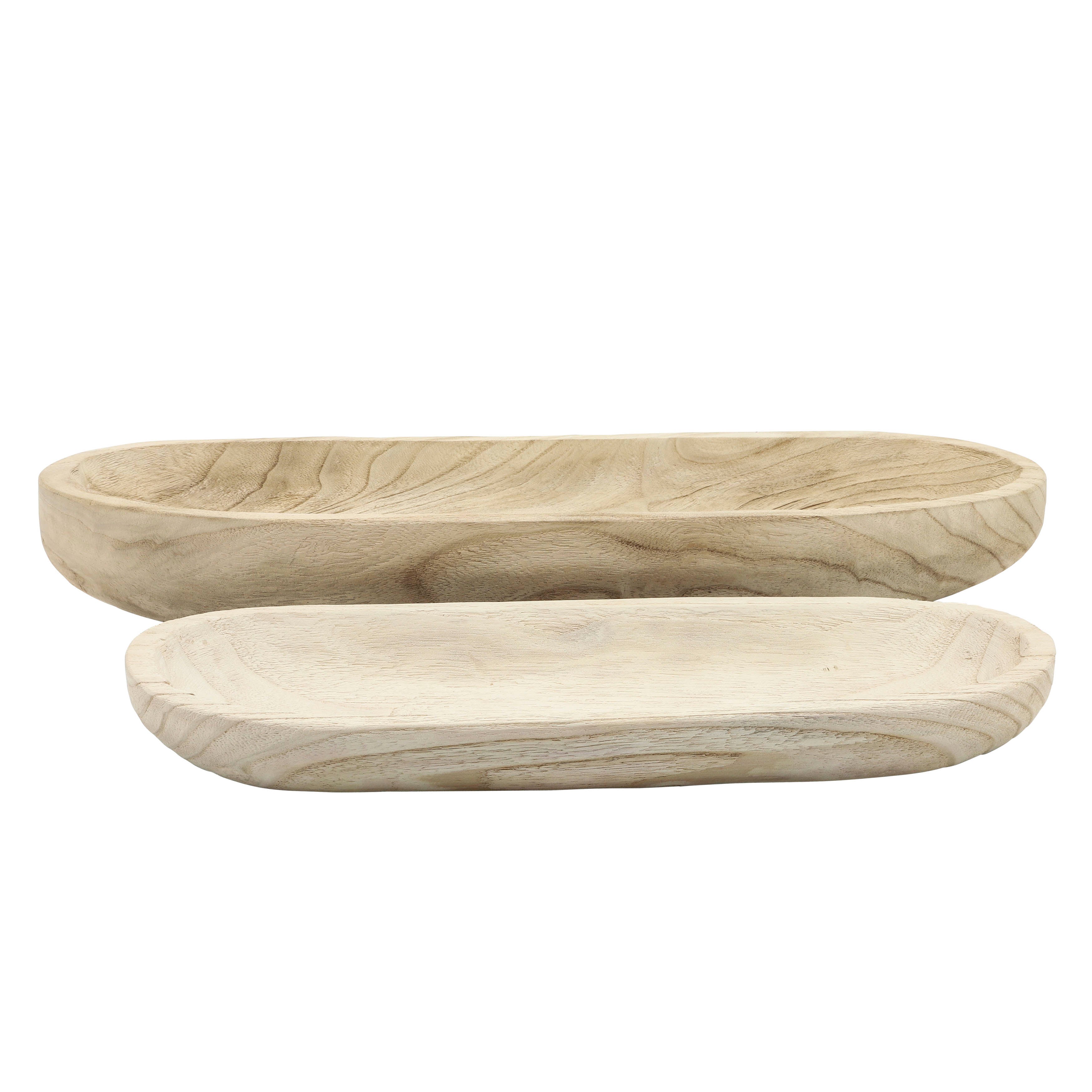 Wood Decor Plates - Natural