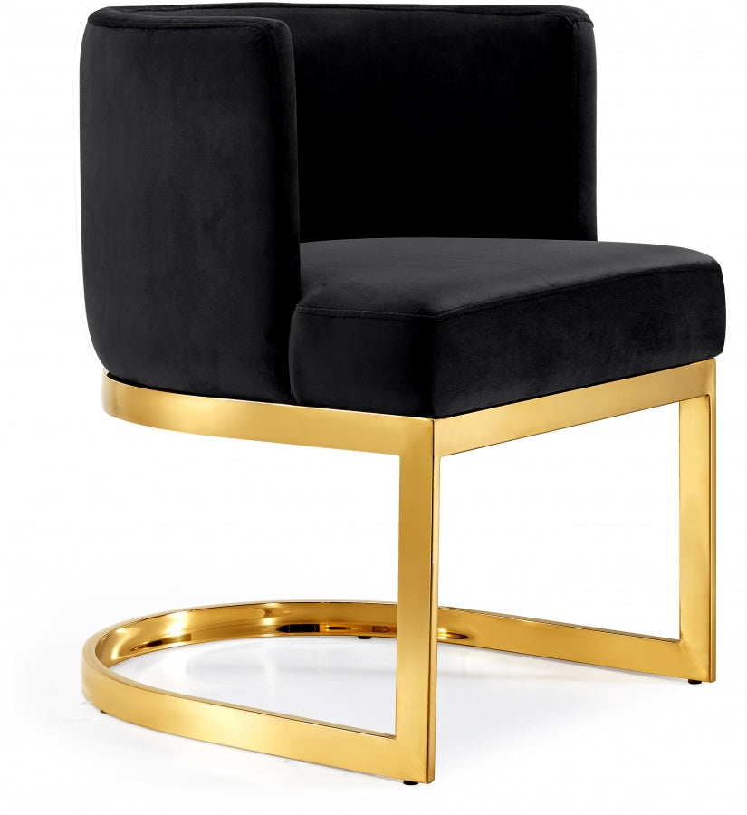 Gianna Velvet Dining Chair - Gold