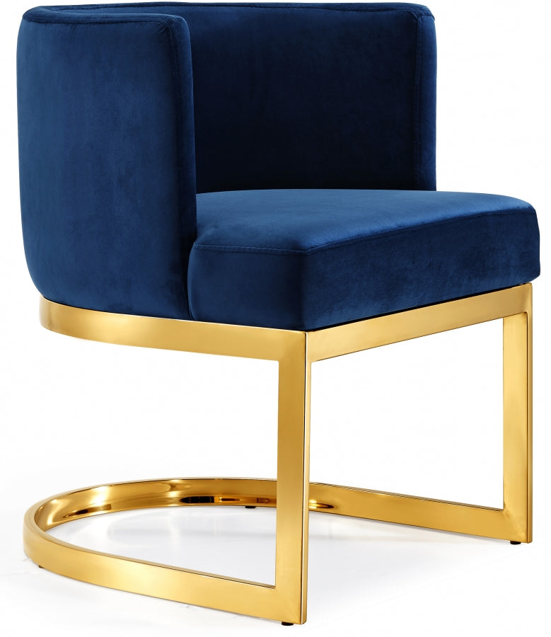 Gianna Velvet Dining Chair - Gold