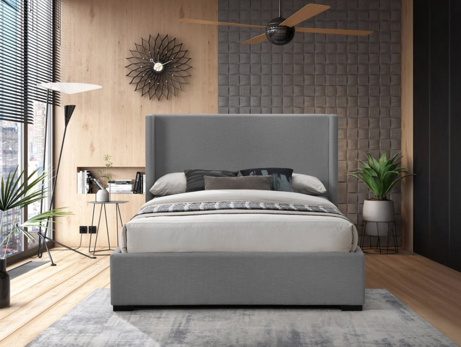 Oxford Linen Bed - Grey