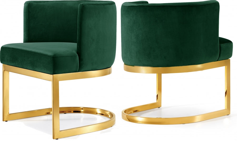 Gianna Velvet Dining Chair - Gold