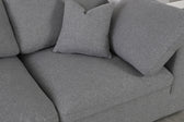 Sky Linen Deluxe Plush Modular 5 Piece Corner Sectional