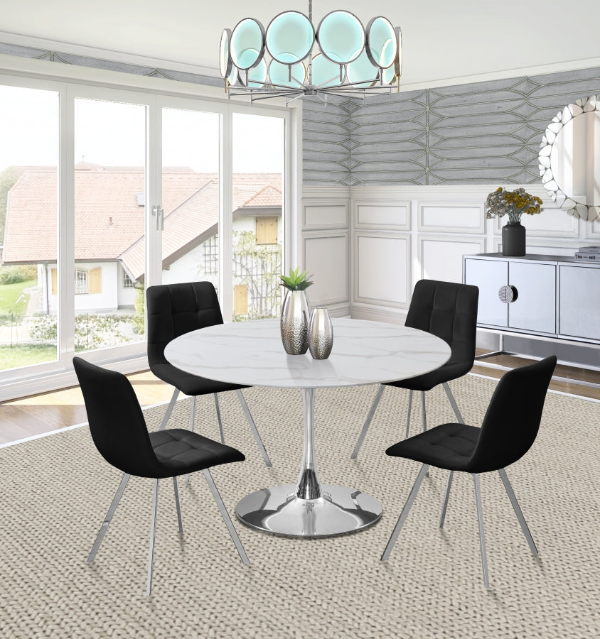 Tulip Dining Table - Chrome