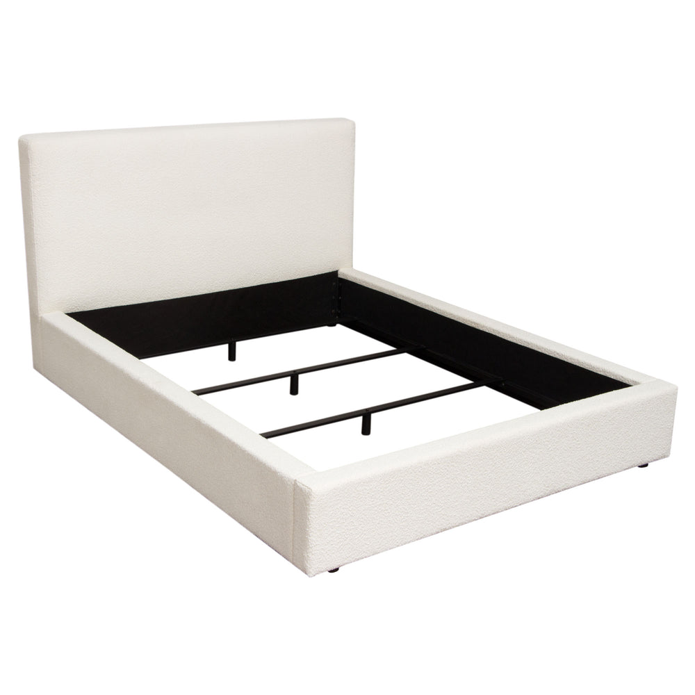 Cloud Low Profile Bed - Ivory Boucle