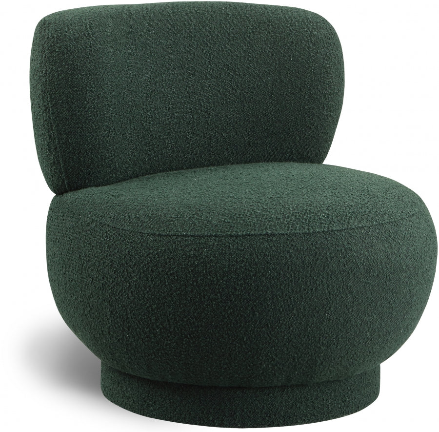 Calais Boucle Accent Chair - Green