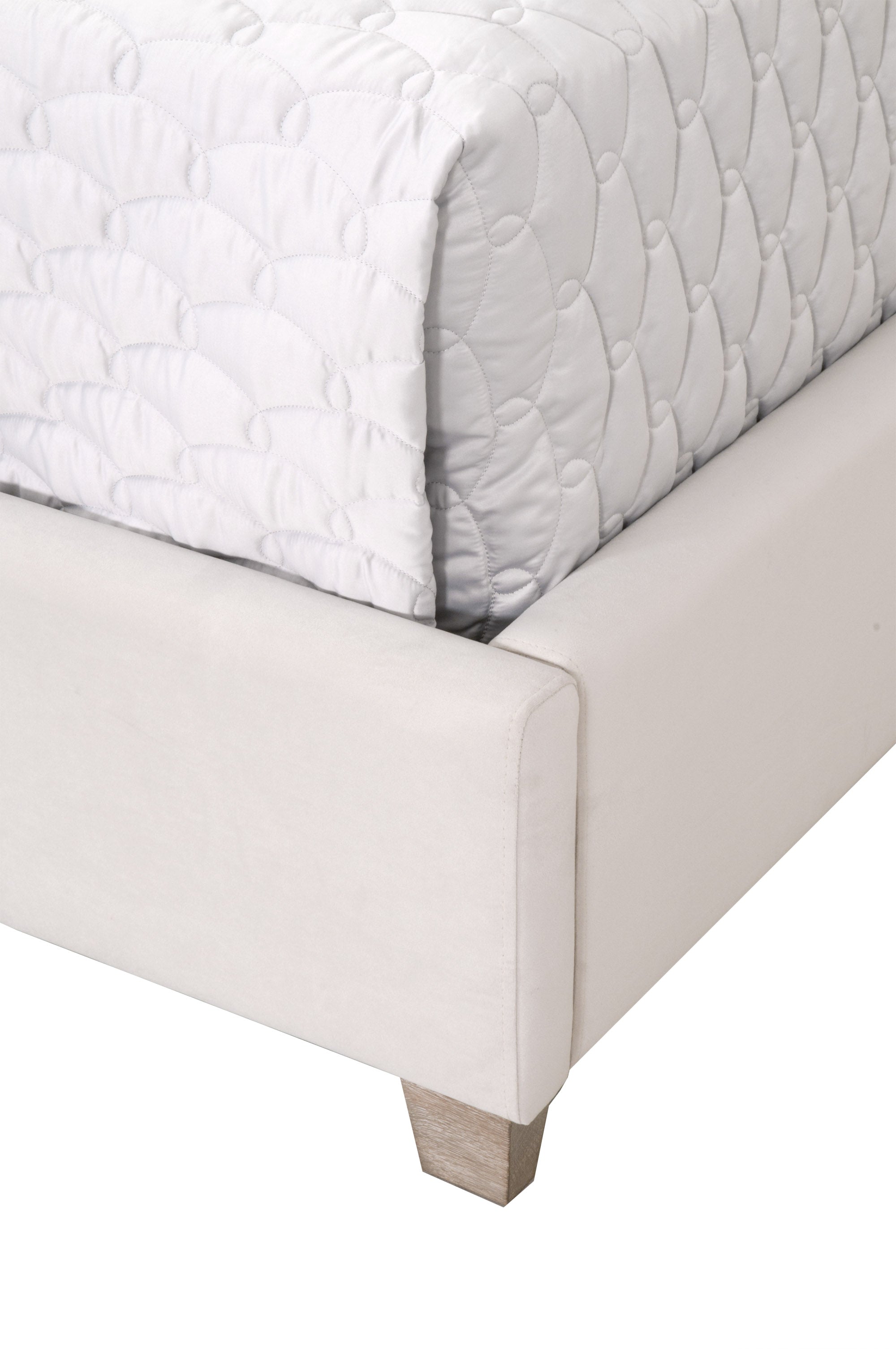 Chandler Bed - Cream Velvet