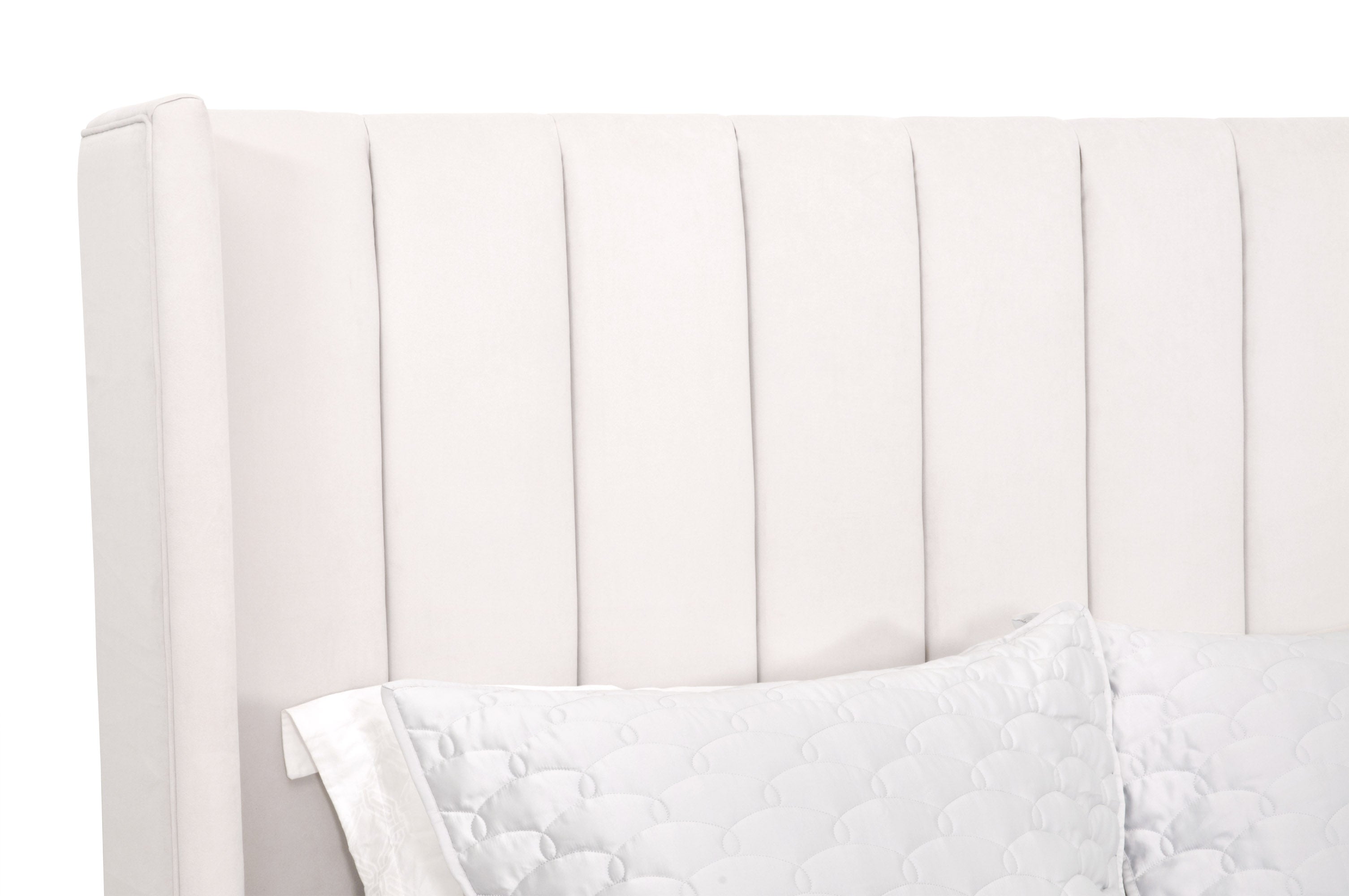 Chandler Bed - Cream Velvet