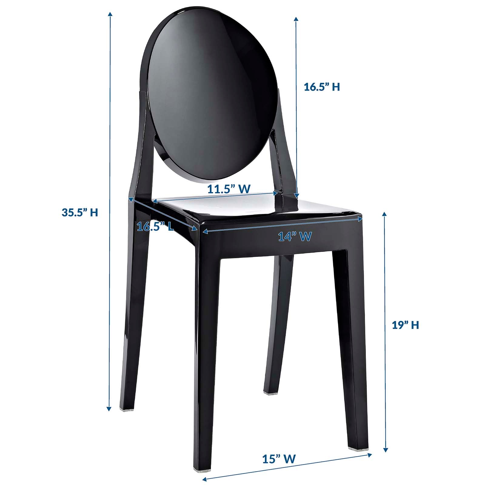 Casper Dining Side Chair - Black