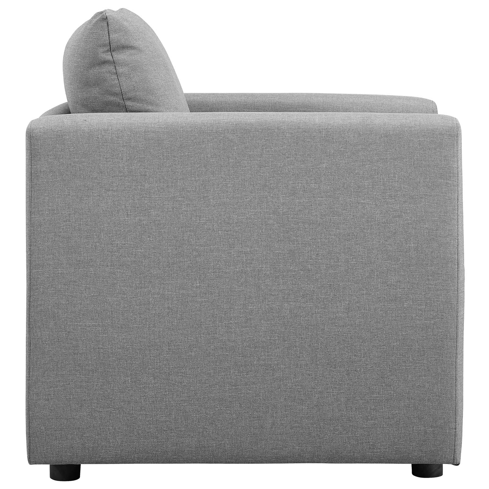 Activate Upholstered Fabric Armchair - Light Gray