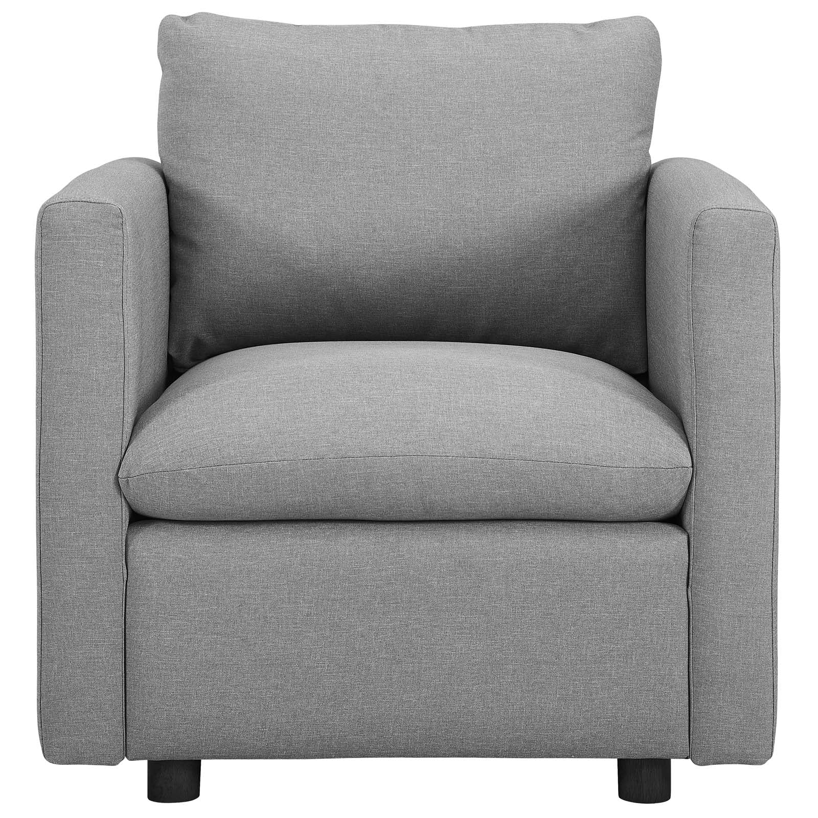 Activate Upholstered Fabric Armchair - Light Gray