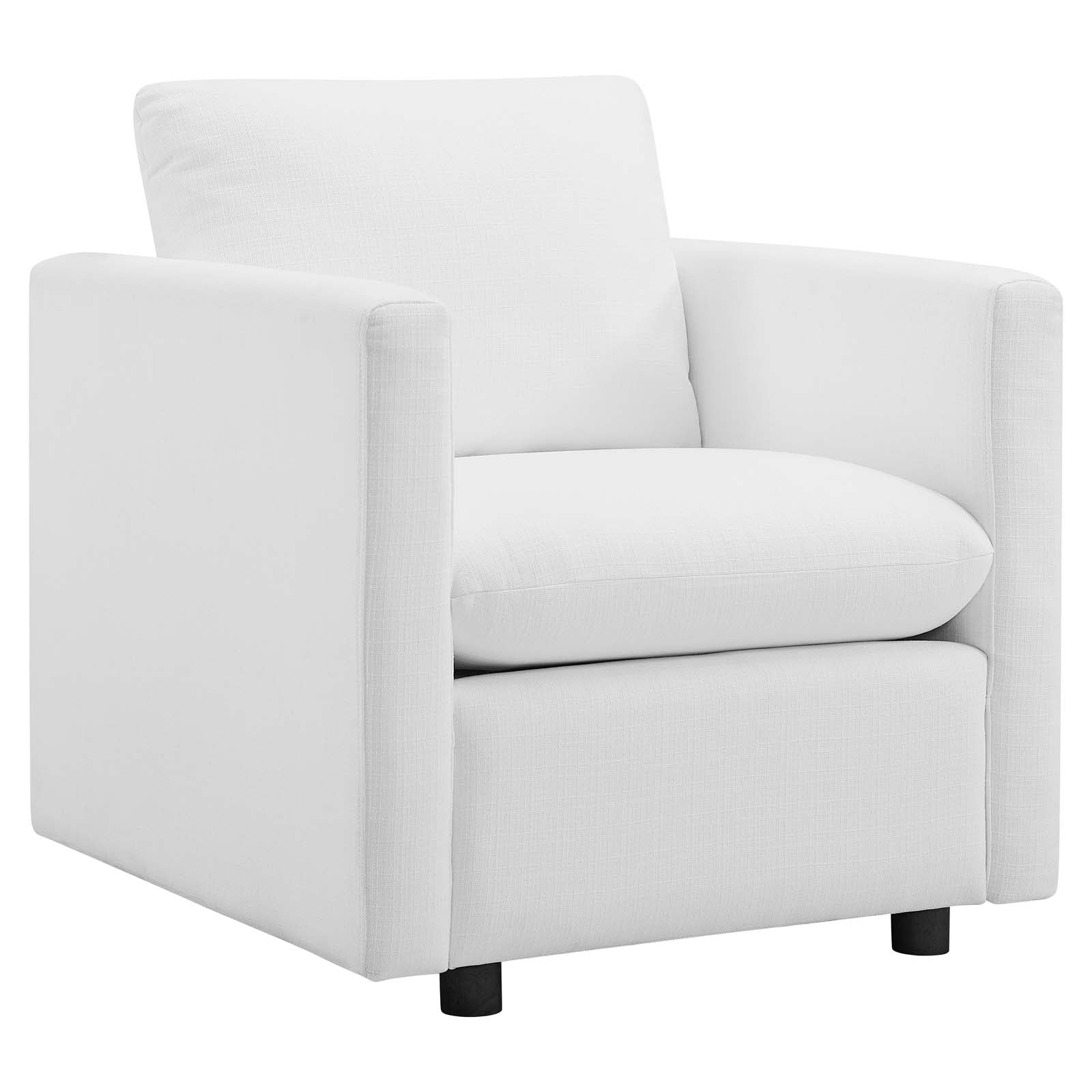 Activate Upholstered Fabric Armchair - White