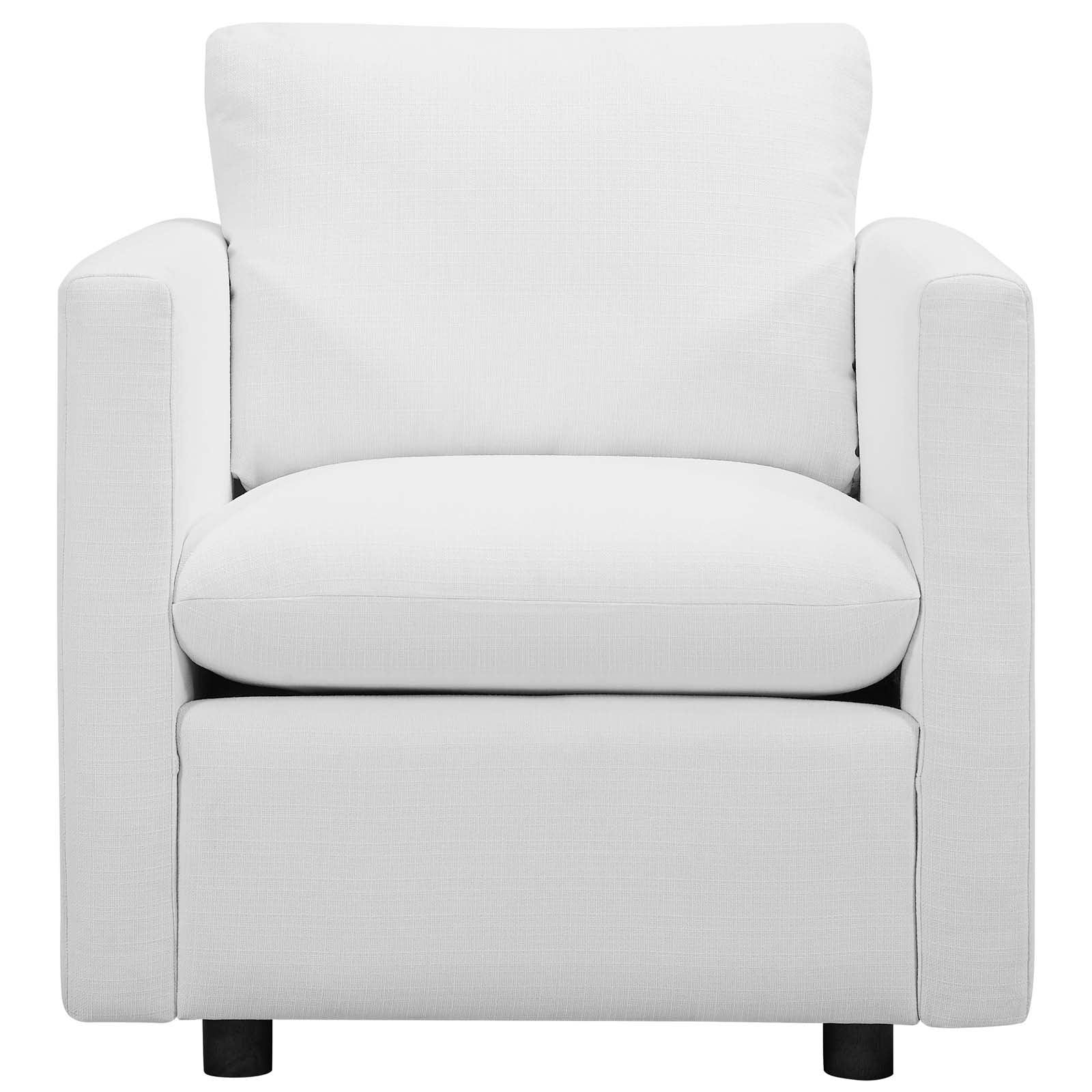 Activate Upholstered Fabric Armchair - White
