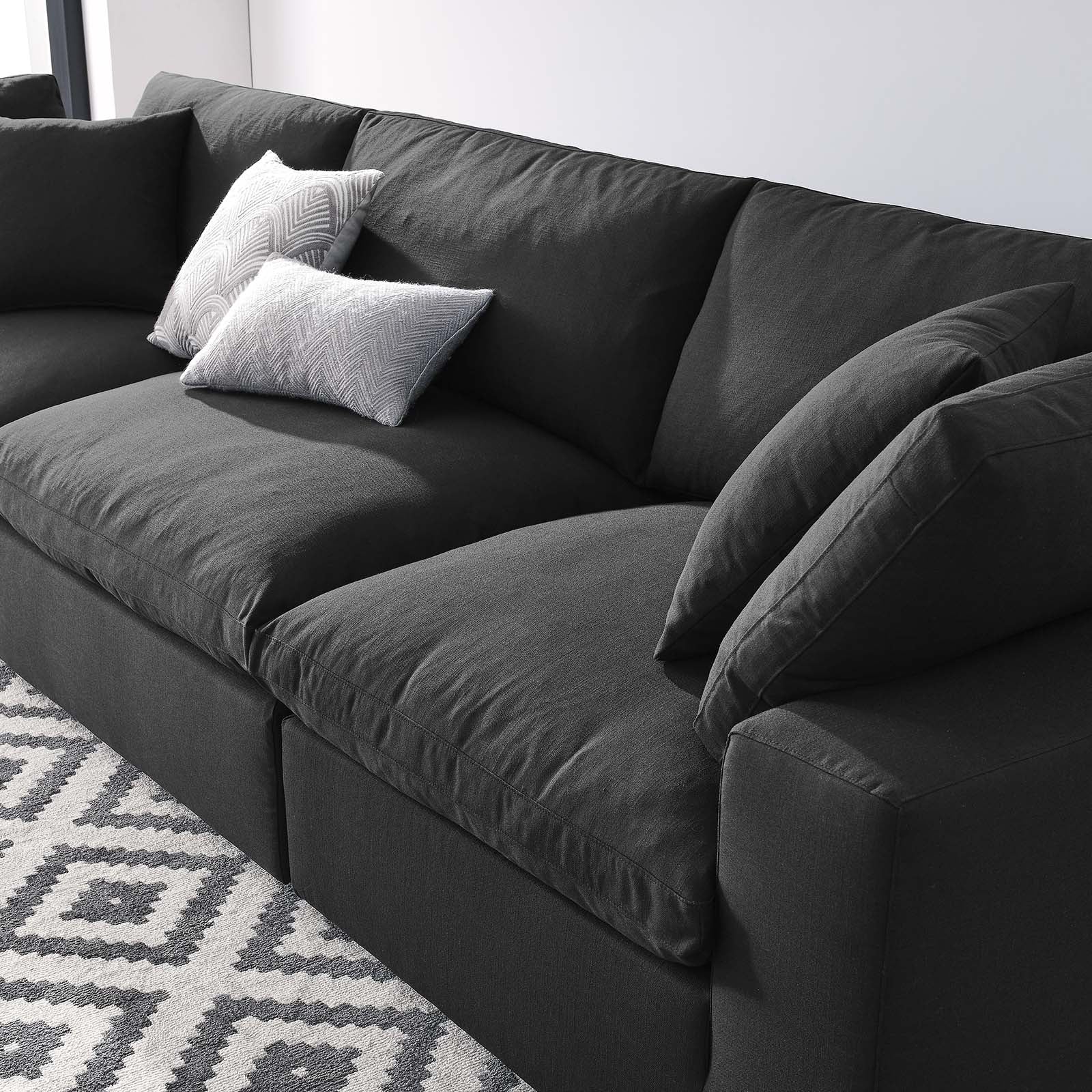 Black cloud store couch