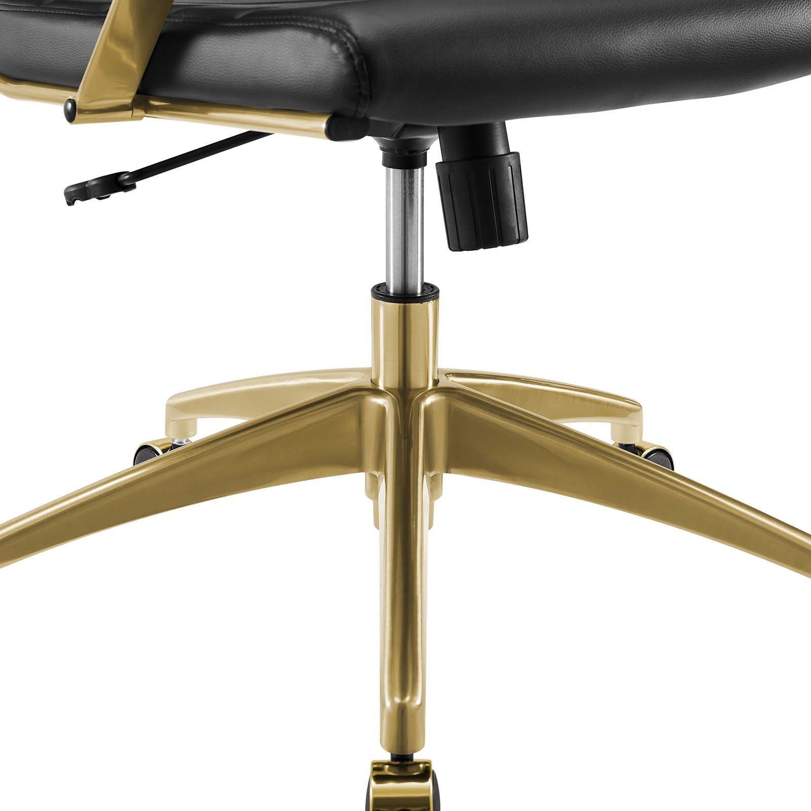 Jive Gold High Back Office Chair - Black