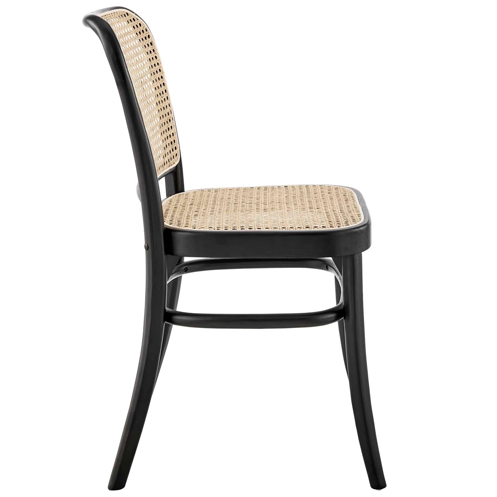 WINONA WOOD DINING SIDE CHAIR - BLACK