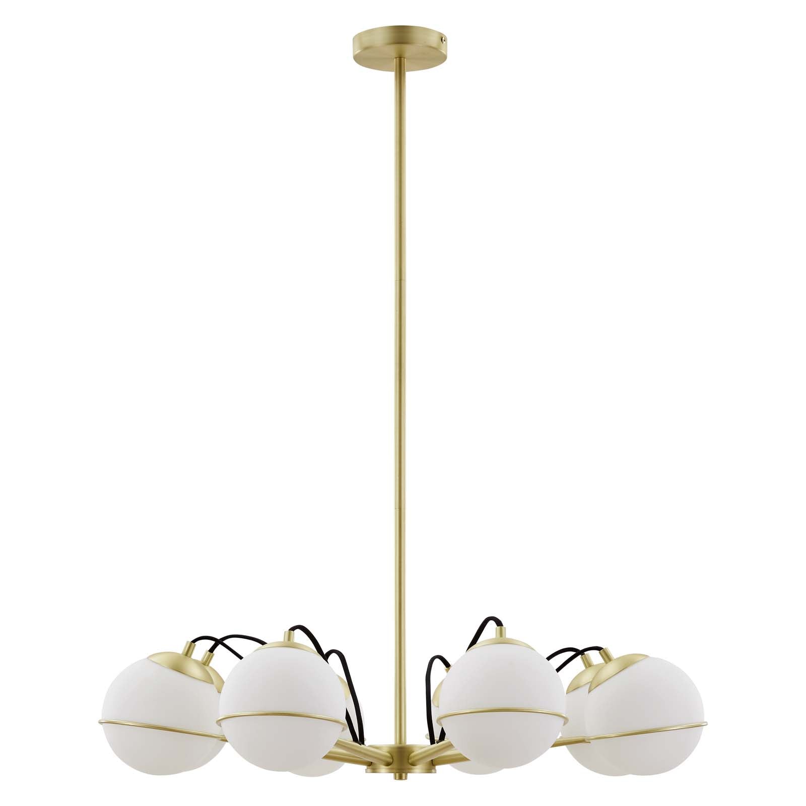 Hanna 8-Light Chandelier - Opal Gold