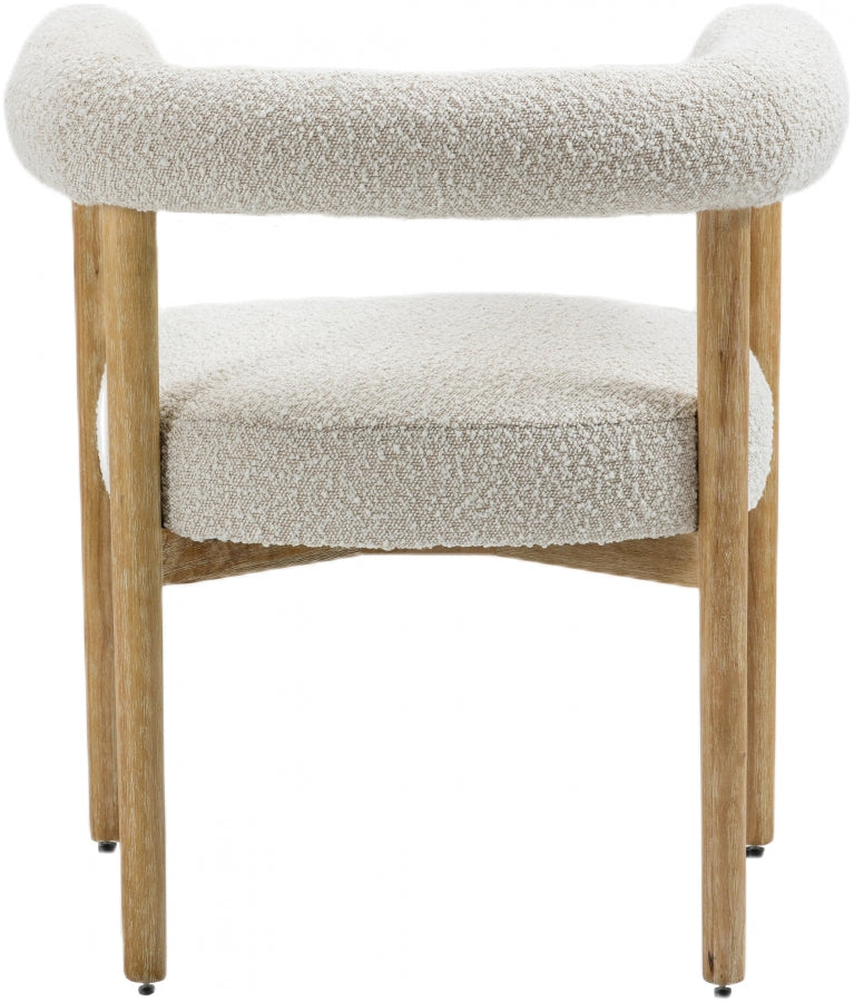 Hyatt Boucle Fabric Dining Chair - Natural