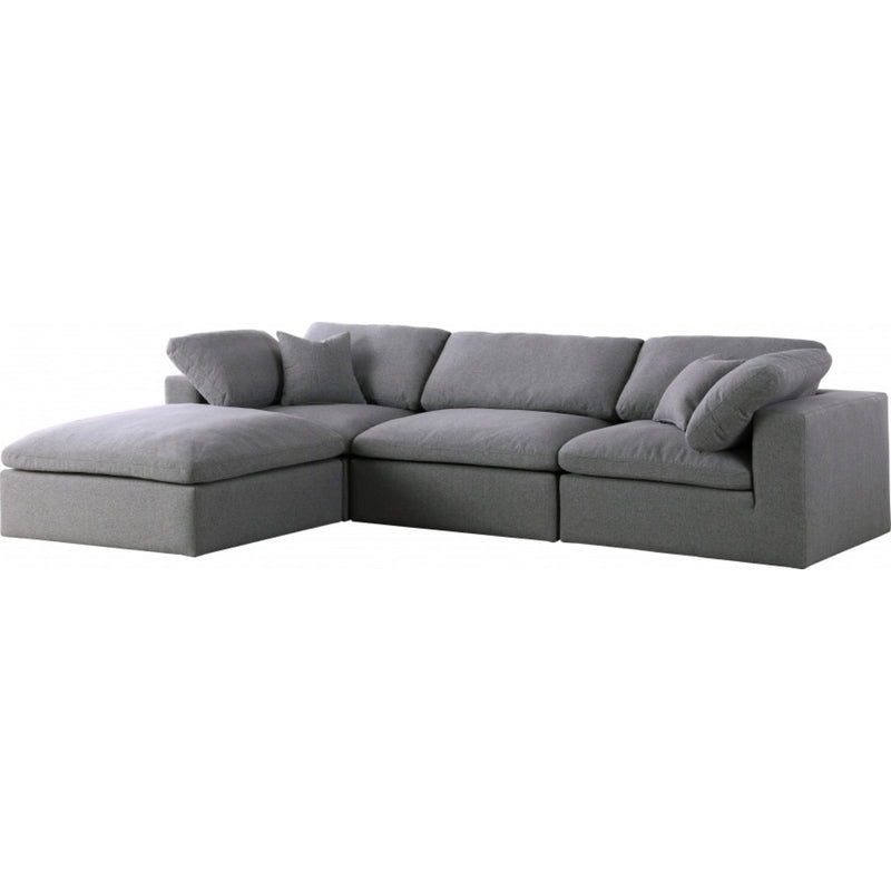 Sky Linen Deluxe Plush Modular 4 Piece Sectional