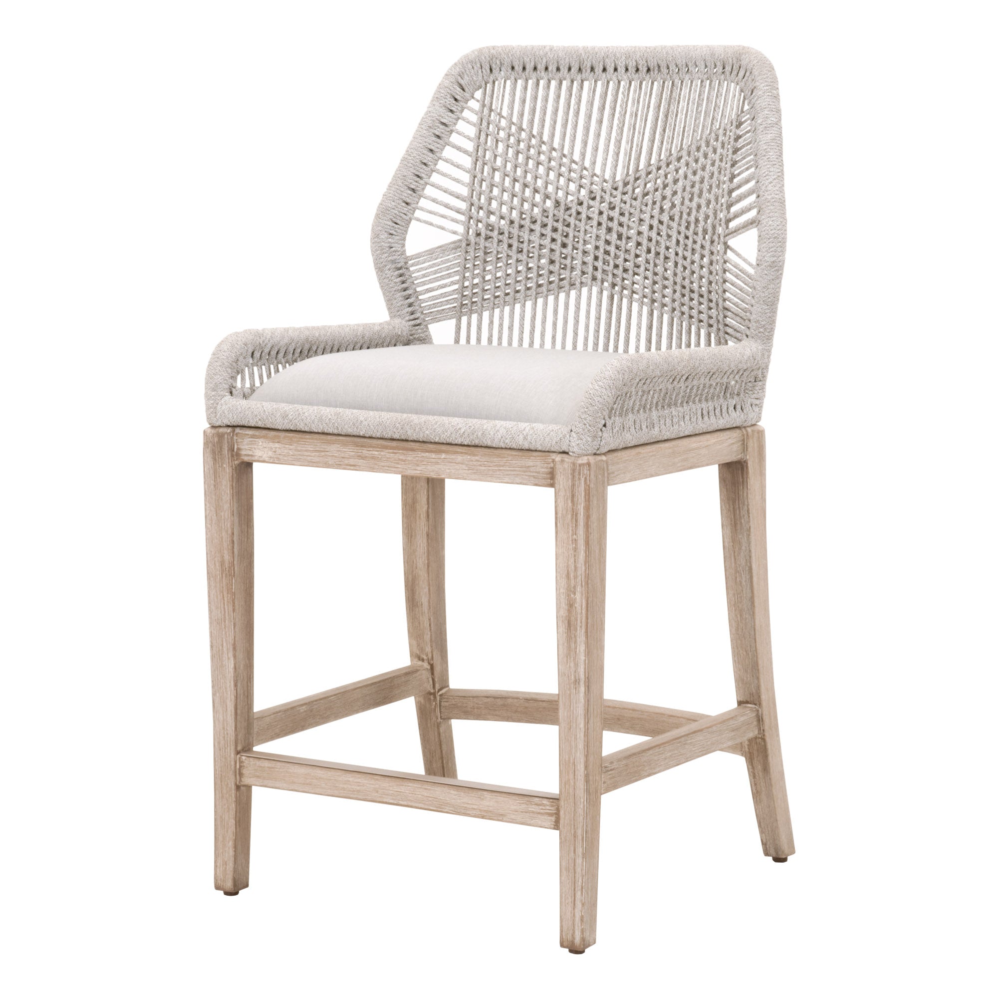 LOOM COUNTER STOOL - TAUPE