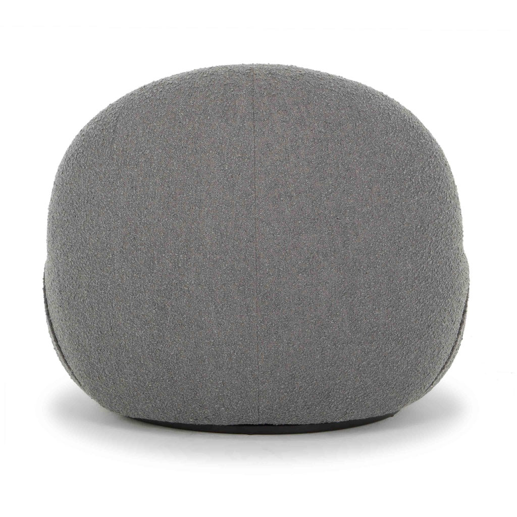 Lucas Swivel Chair - Charcoal Boucle