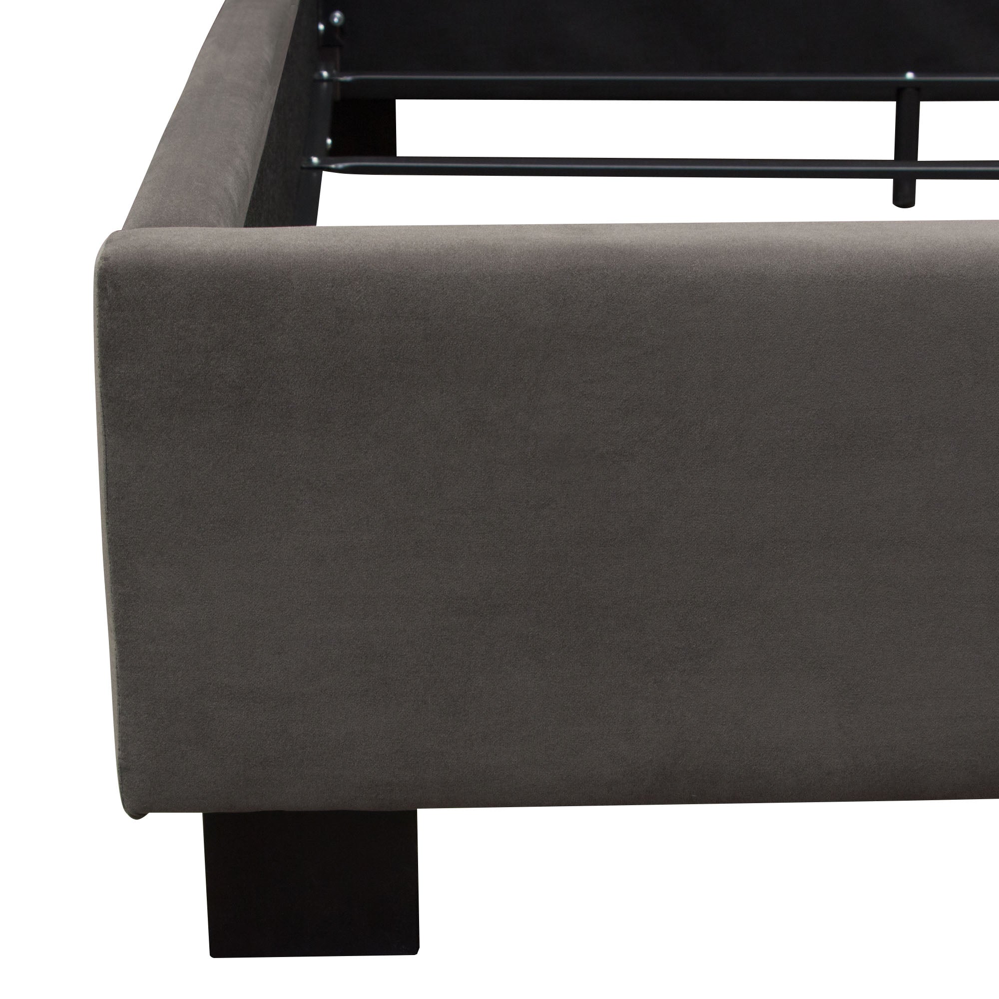 Park Avenue Bed - Smoke Grey Velvet